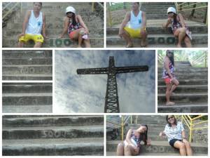 Collage of our climb at the top of Mt. Tapyas
