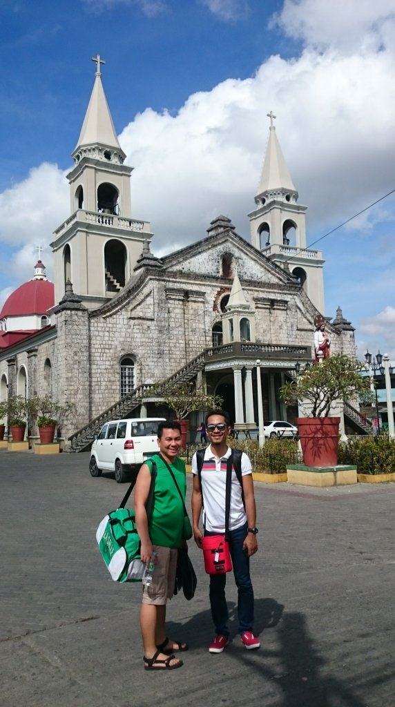 With my best friends Roger and Emer at Catedral de Nuestra Senora de Candelaria, also known as Jaro Church at Jaro, Iloilo City, Iloilo 